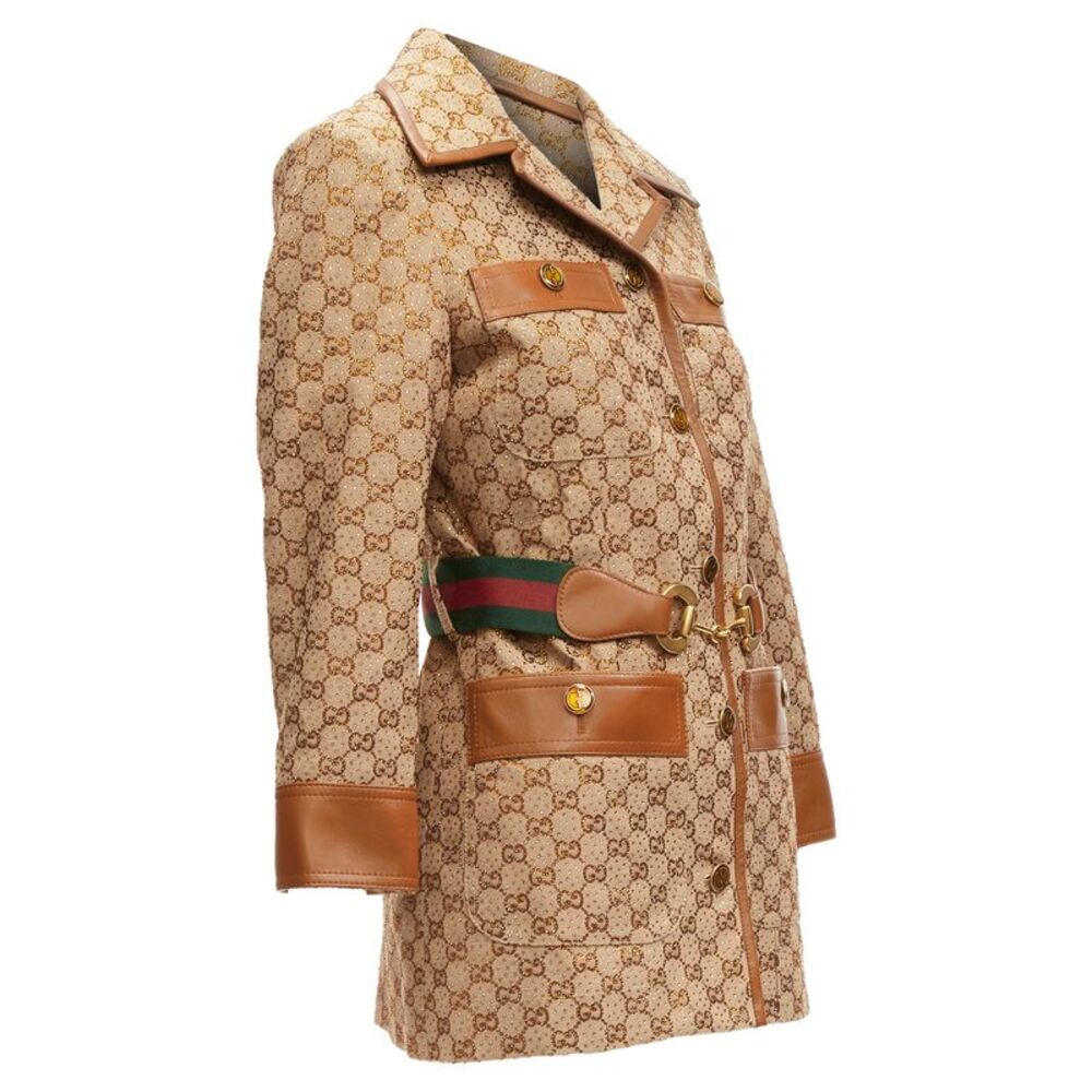 Gucci Canvas Crystal Horsebit Jacket - Picture 4 of 6